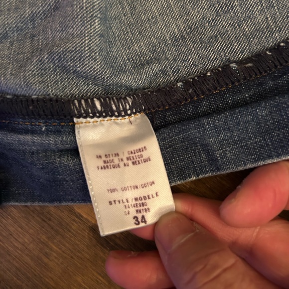 Men’s Vintage GUESS Red Triangle Logo denim shorts 34 - Picture 8 of 10